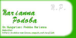 marianna podoba business card